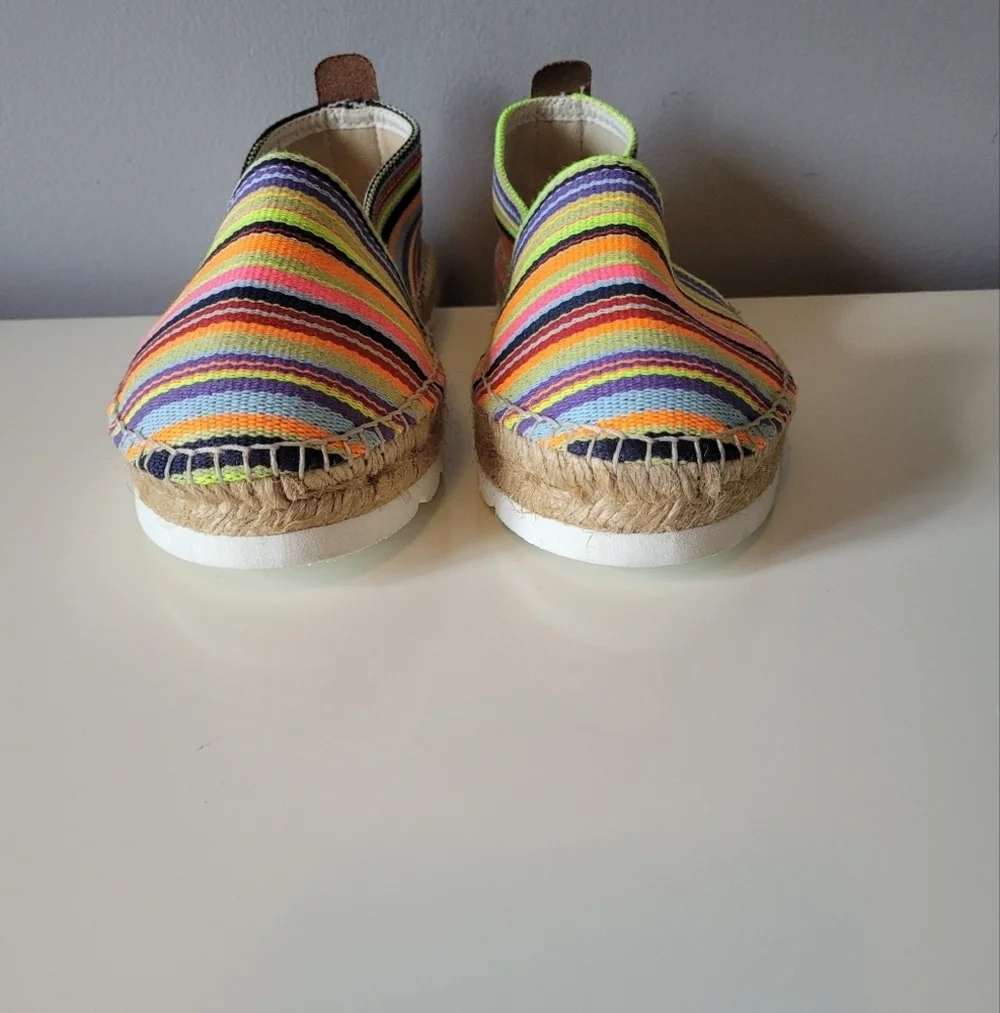 Penelope Chilvers Anthropologie Rainbow Espadrilles, VGUC, Size 37 - Picture 3 of 9